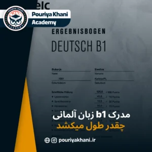 مدرک b1 زبان آلمانی چقدر طول میکشد