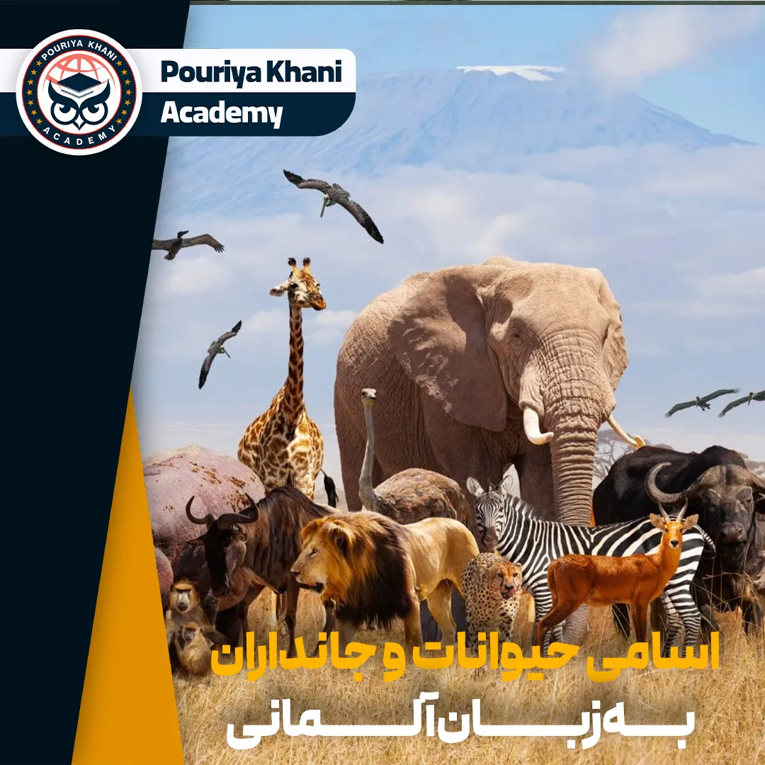 اسامی حیوانات و جانداران به زبان آلمانی