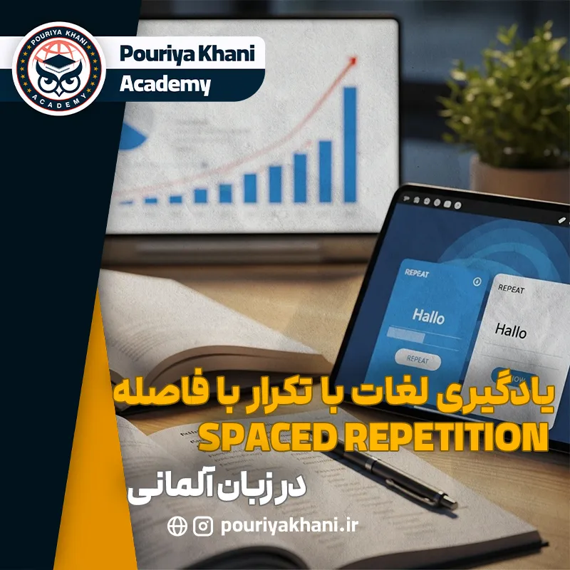 یادگیری لغات آلمانی با تکرار با فاصله Spaced Repetition